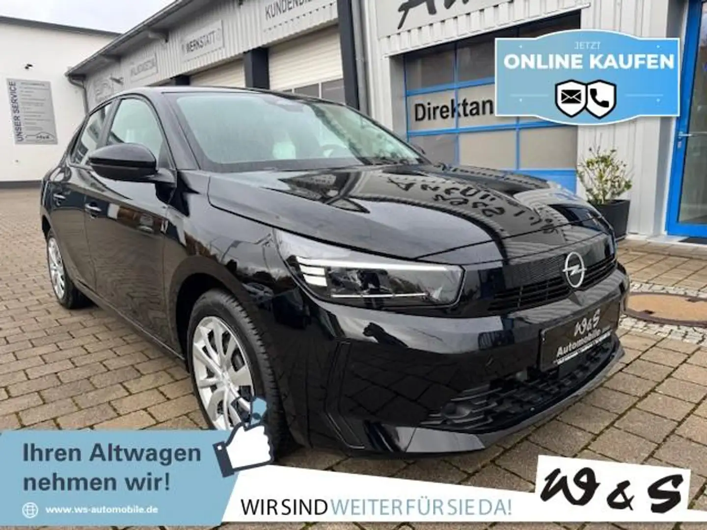 Opel Corsa F 1.2 Turbo Edition Automatik *LED*Sitzh.* Schwarz - 1