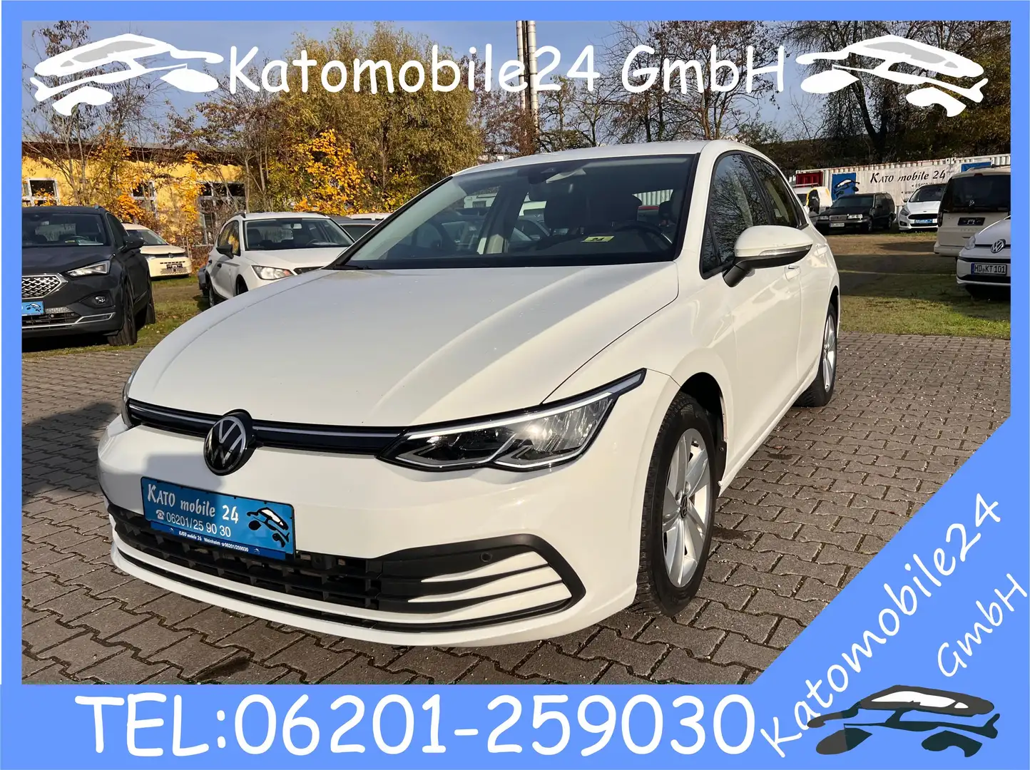 Volkswagen Golf VIII Life 1.5 TGI CNG Erdgas DSG LED ACC 2 x PDC Weiß - 1