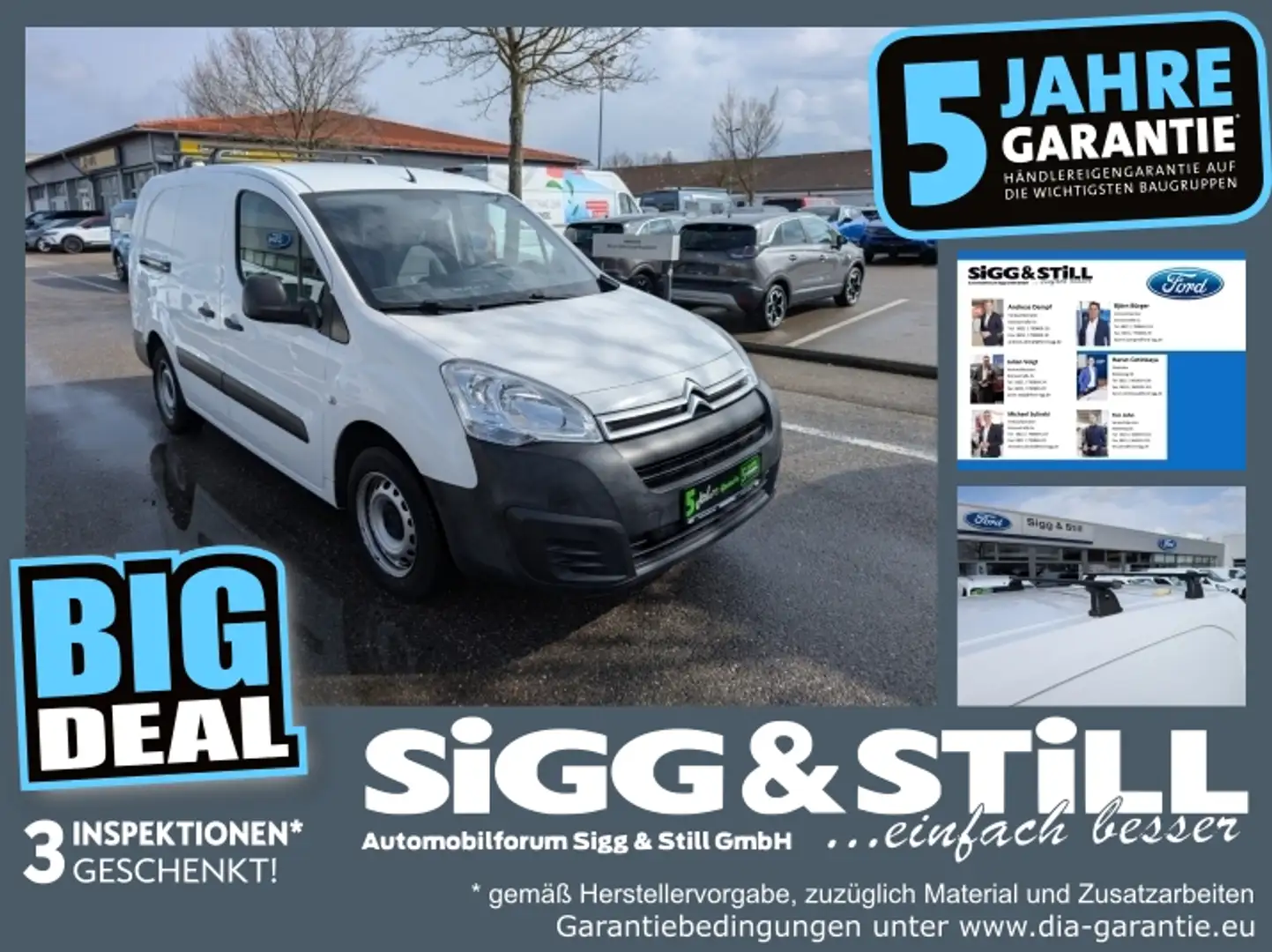 Citroen Berlingo 1.6 BlueHDI L2 Business Aut. *AHK*PDC* Biały - 1