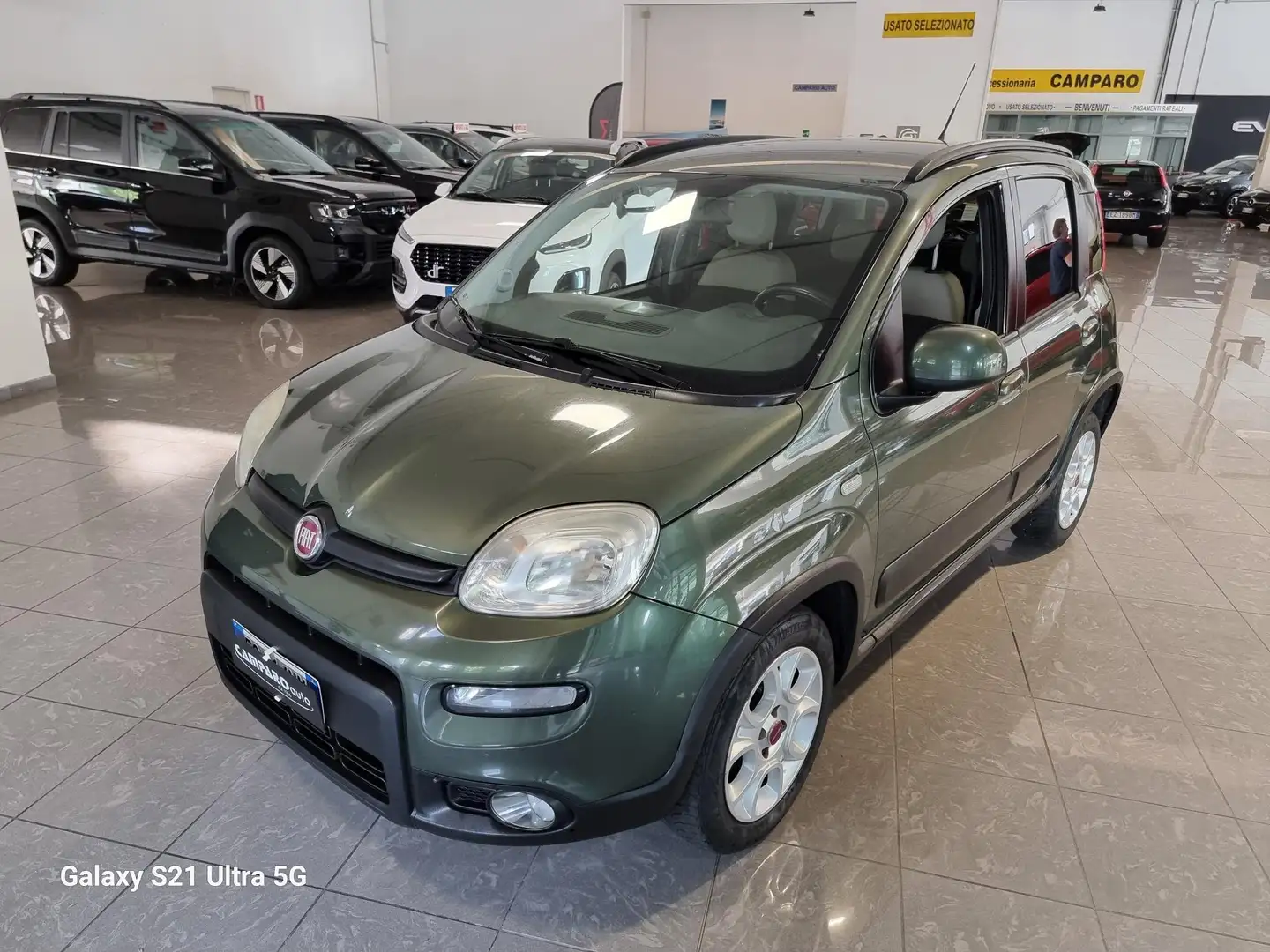 Fiat Panda 0.9 t.air natural power Trekking OK NEOPATENTATI Verde - 1