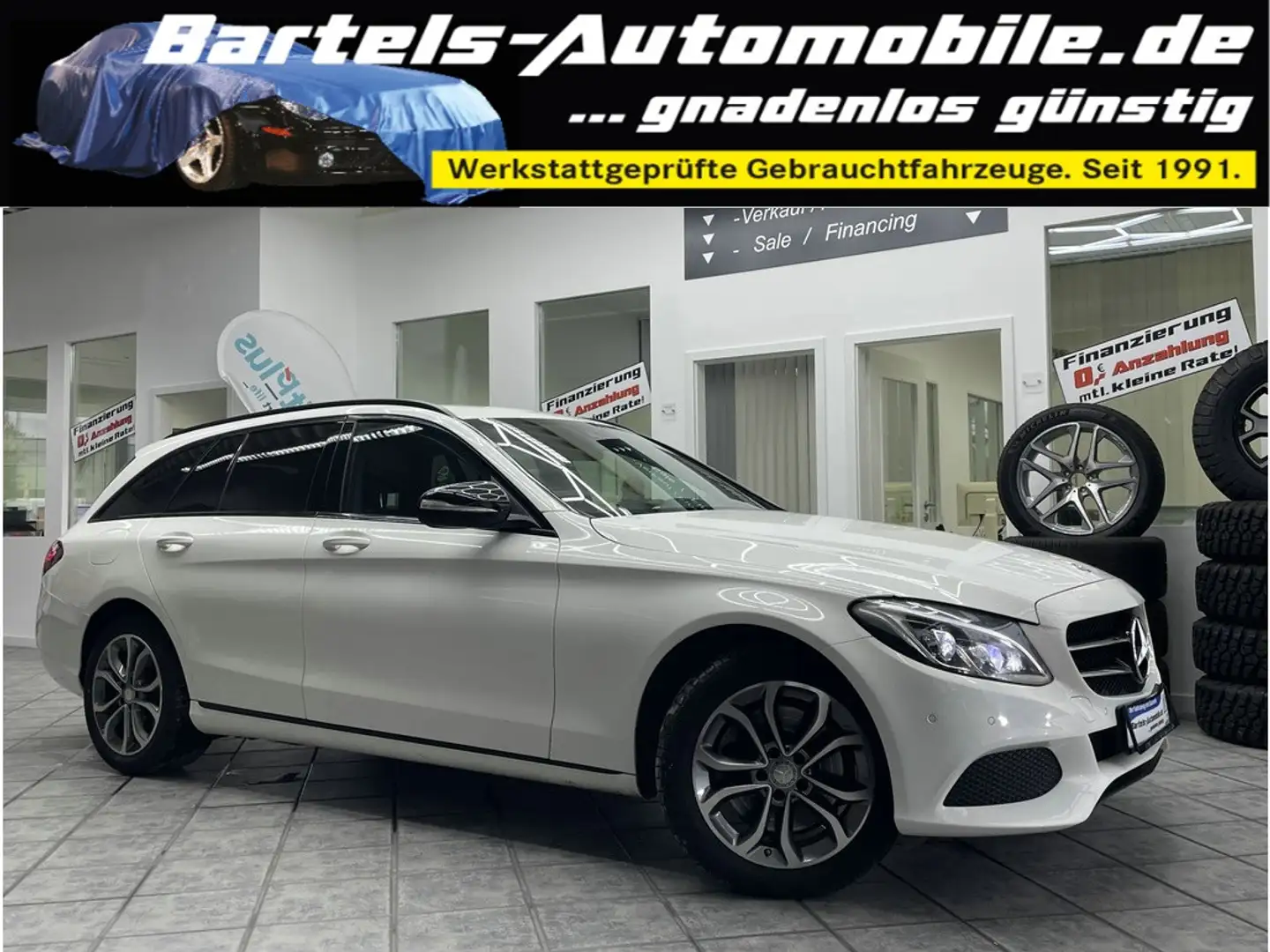 Mercedes-Benz C 250 T d BlueTec 4Matic Avantgarde, LED, Leder Weiß - 1
