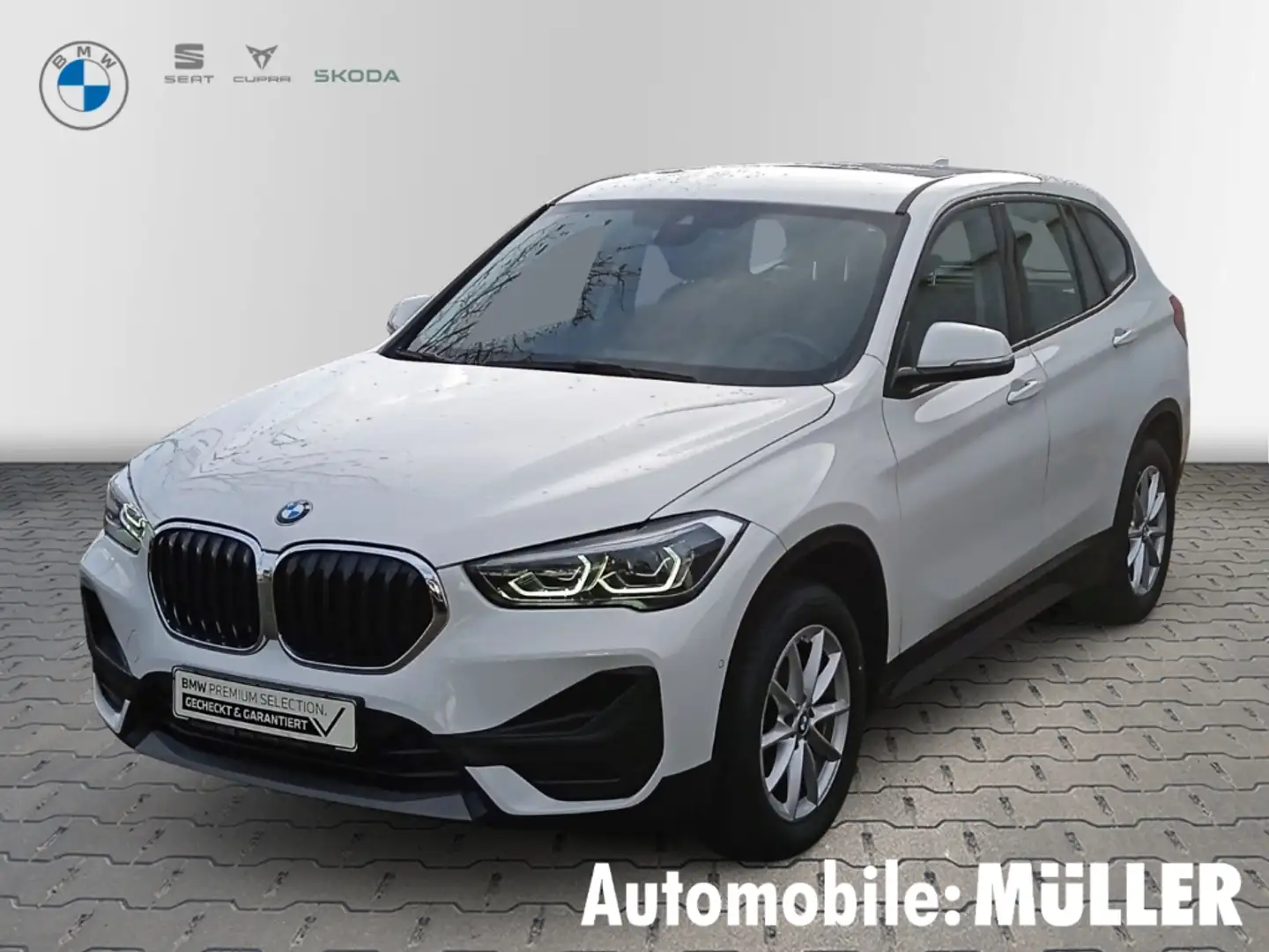 BMW X1 sDrive 18 i Advantage 6Gang LED+AHZV ABN.+PDC+NAVI Weiß - 1