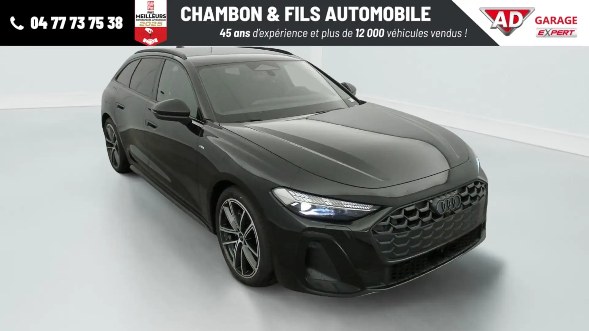 Audi A5 AVANT TDI Hybride 204 ch S tronic 7 S line Noir - 1
