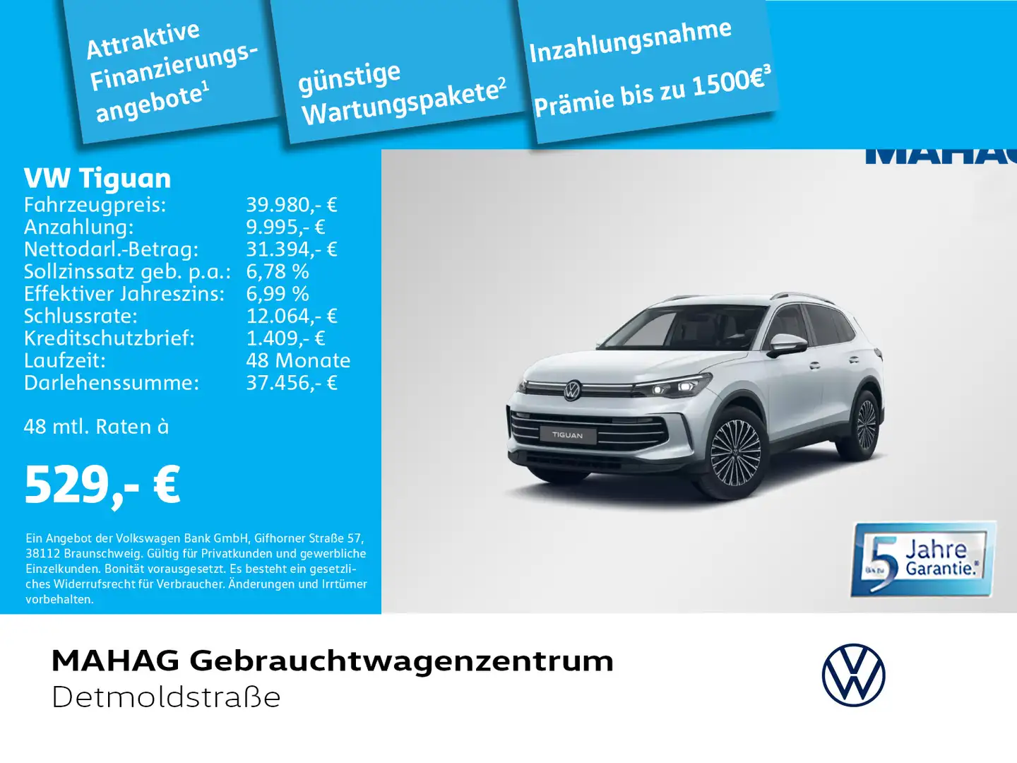 Volkswagen Tiguan 1.5 eTSI ELEGANCE NEWMODEL Navi IQ.LIGHT Zilver - 1