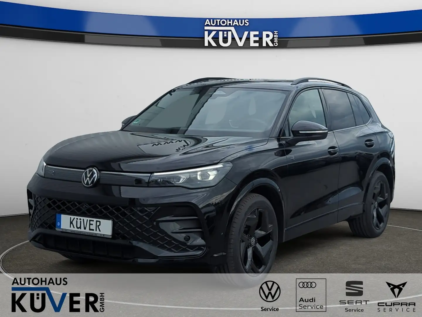 Volkswagen Tiguan R-Line 2,0 TDI DSG Navi+Pano+AHK+IQ+ACC Schwarz - 1