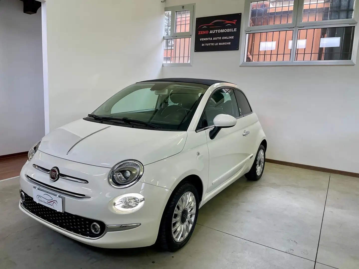 Fiat 500C 1.2 Cabrio-Navi Blanc - 1