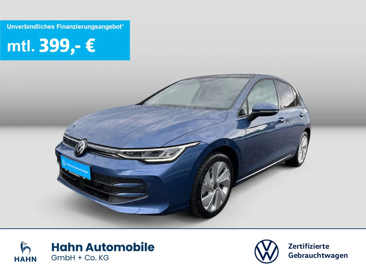 Volkswagen Golf VIII 1.5TSI Life LED AHK Pano App Sitzh ACC Blau - 1