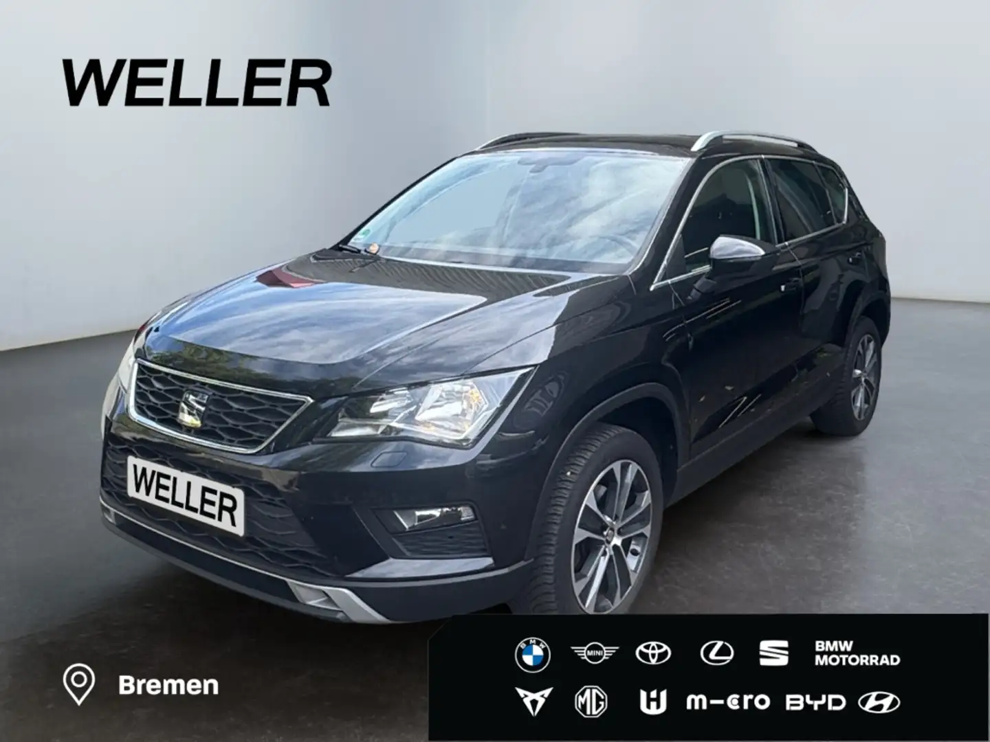 SEAT Ateca 1.5 TSI ACT Style *AHK*Navi*SHZ*CAM*Tempo* Schwarz - 1