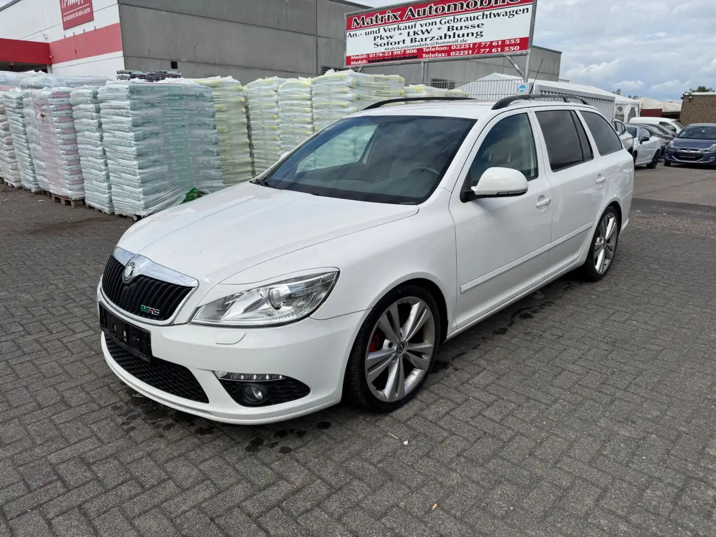 Skoda Octavia Combi RS,Klima,navi.Eur5 Blanc - 1