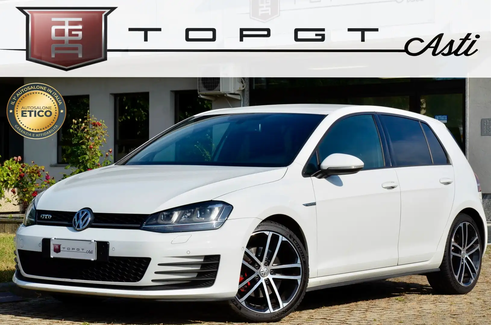 Volkswagen Golf 5p 2.0 tdi Gtd Sport&Sound 184cv DYNAUDIO, PERMUTE Wit - 1
