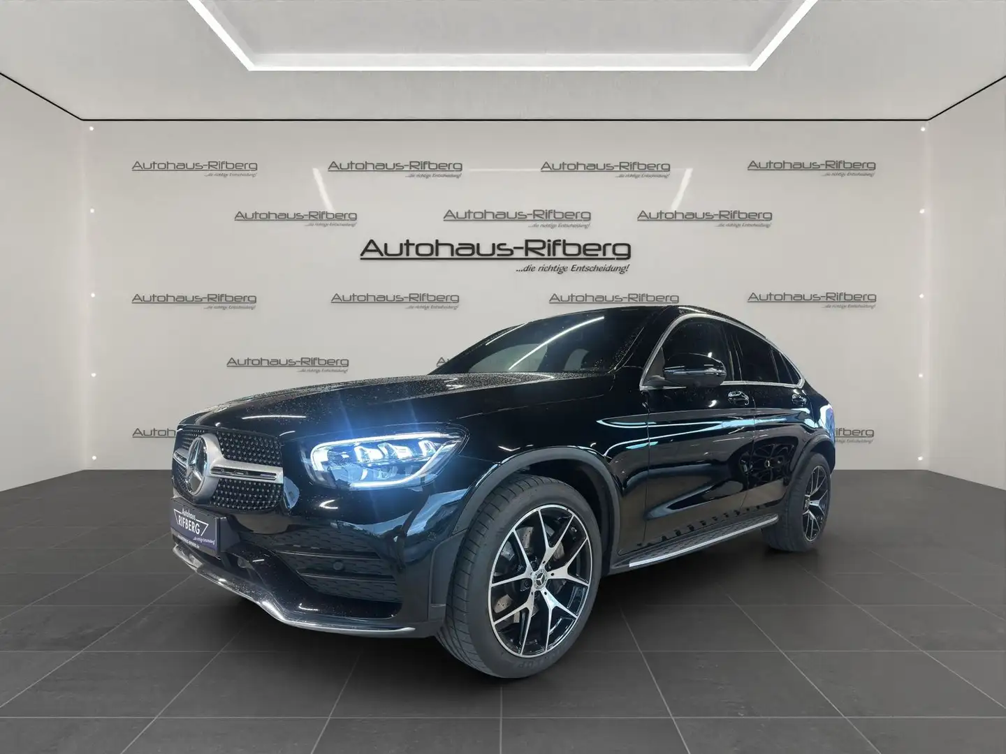 Mercedes-Benz GLC 220 d 4M COUPE AMG/DISTR/AHK/20Z/SHD/MEMORY Schwarz - 1