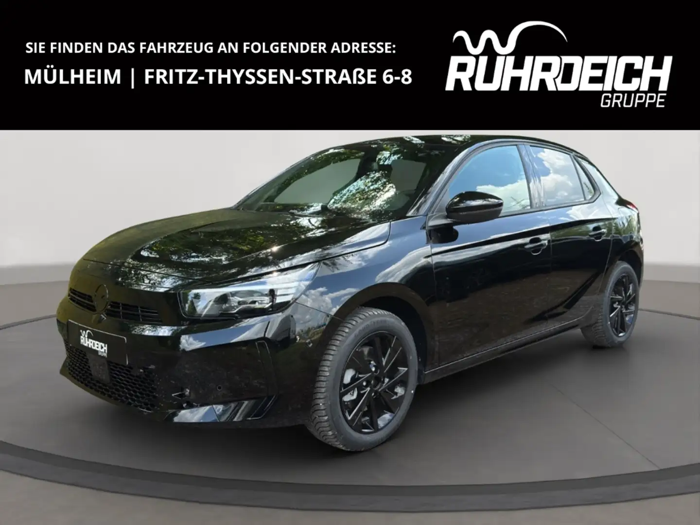 Opel Corsa F GS 1.2 Turbo EU6e Navi LED Blendfreies Fernl. Ku Schwarz - 1