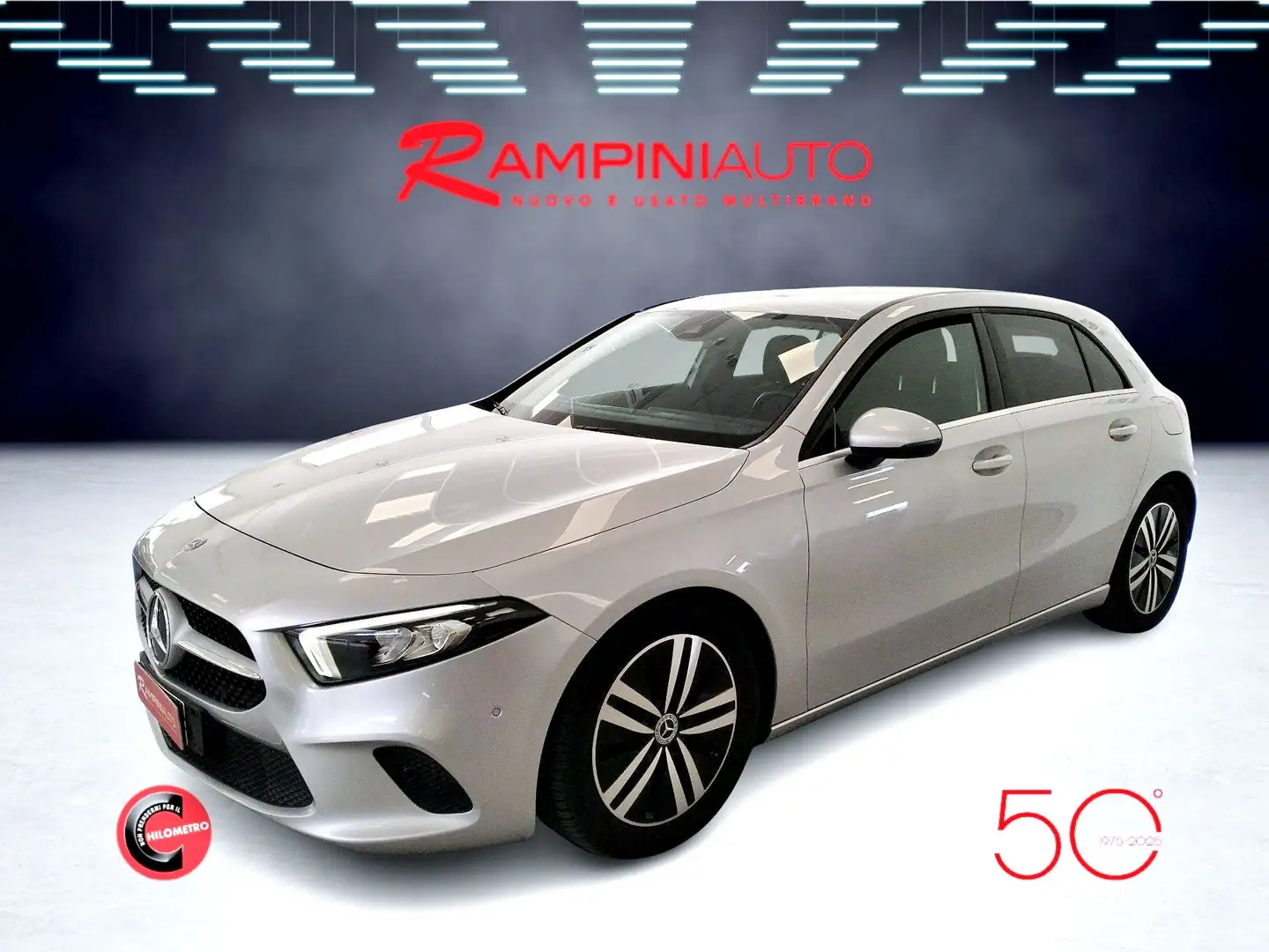 Mercedes-Benz A 180 d Automatic Km 78.000 Pronta Consegna Neopatentati Argento - 1
