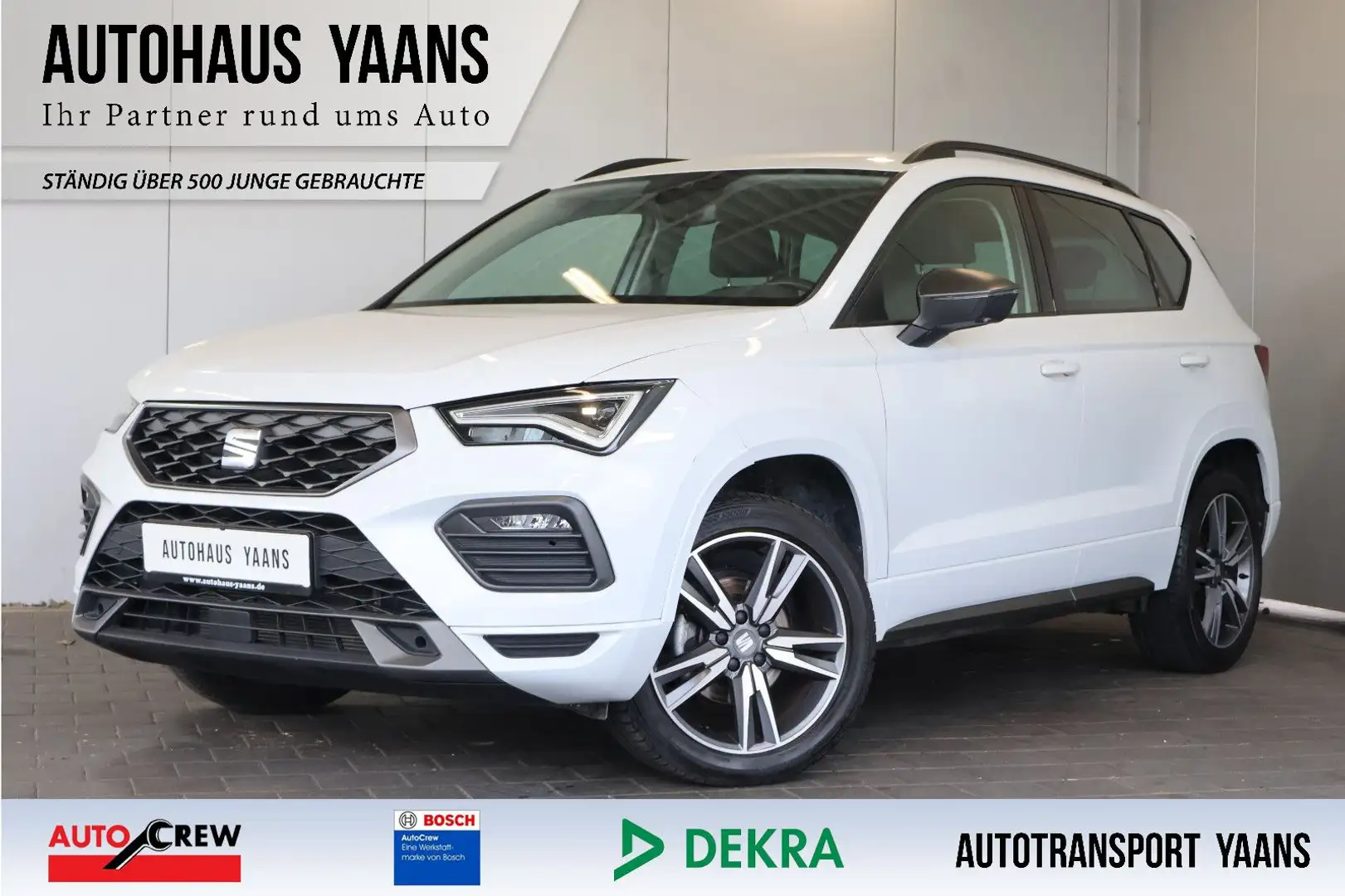 SEAT Ateca FR 1.5 TSI AID+ACC+KEY+LED+CARPLAY+18" Blanc - 1