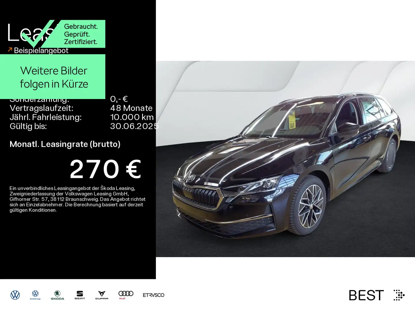 Skoda Octavia Combi 2.0 TDI DSG SELECTION*MATRIX*NAVI* Schwarz - 1