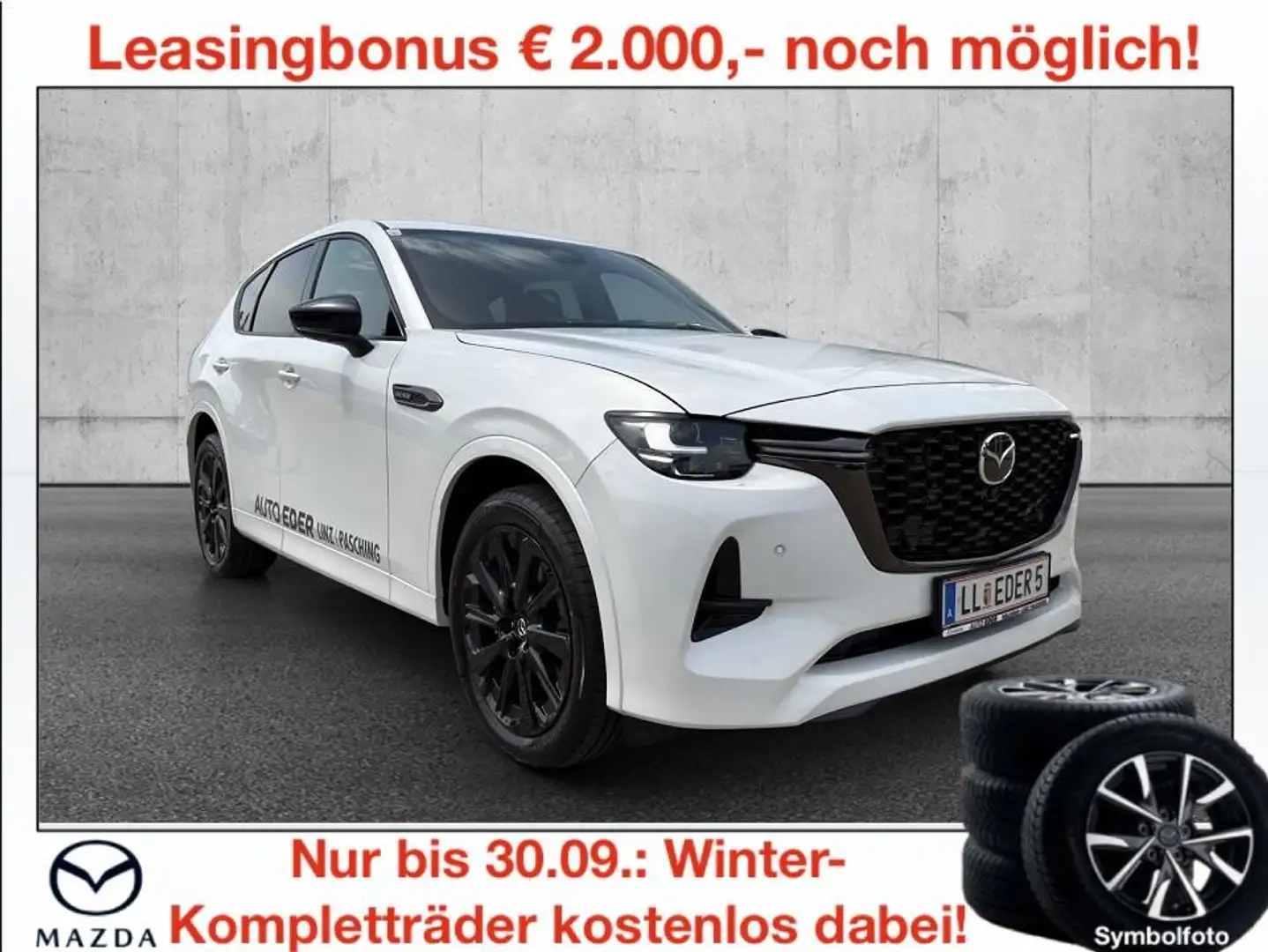 Mazda CX-60 3.3L e-SKYACTIV D AWD HOMURA PLUS Aut. Weiß - 1