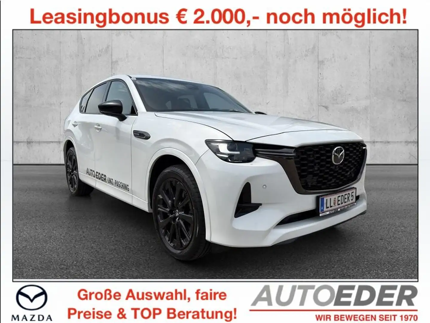 Mazda CX-60 3.3L e-SKYACTIV D AWD HOMURA PLUS Aut. Weiß - 1
