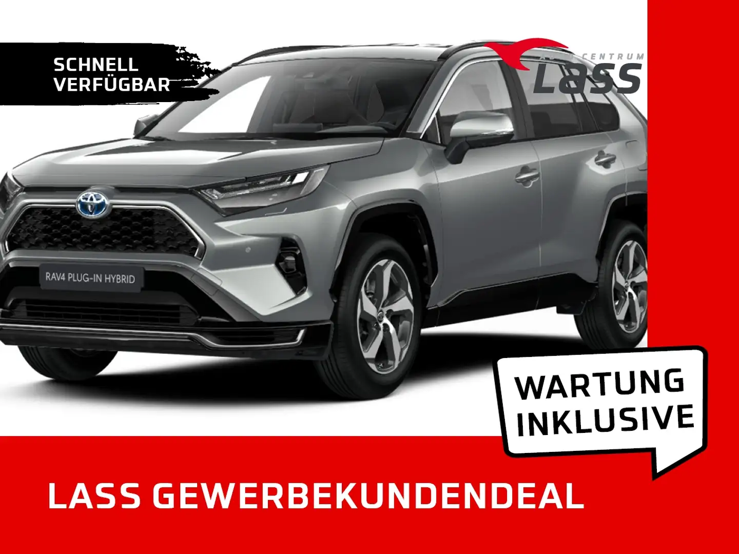 Toyota RAV 4 RAV4 Plug-In Teamplayer +inkl. Wartung **sofort** Silber - 1
