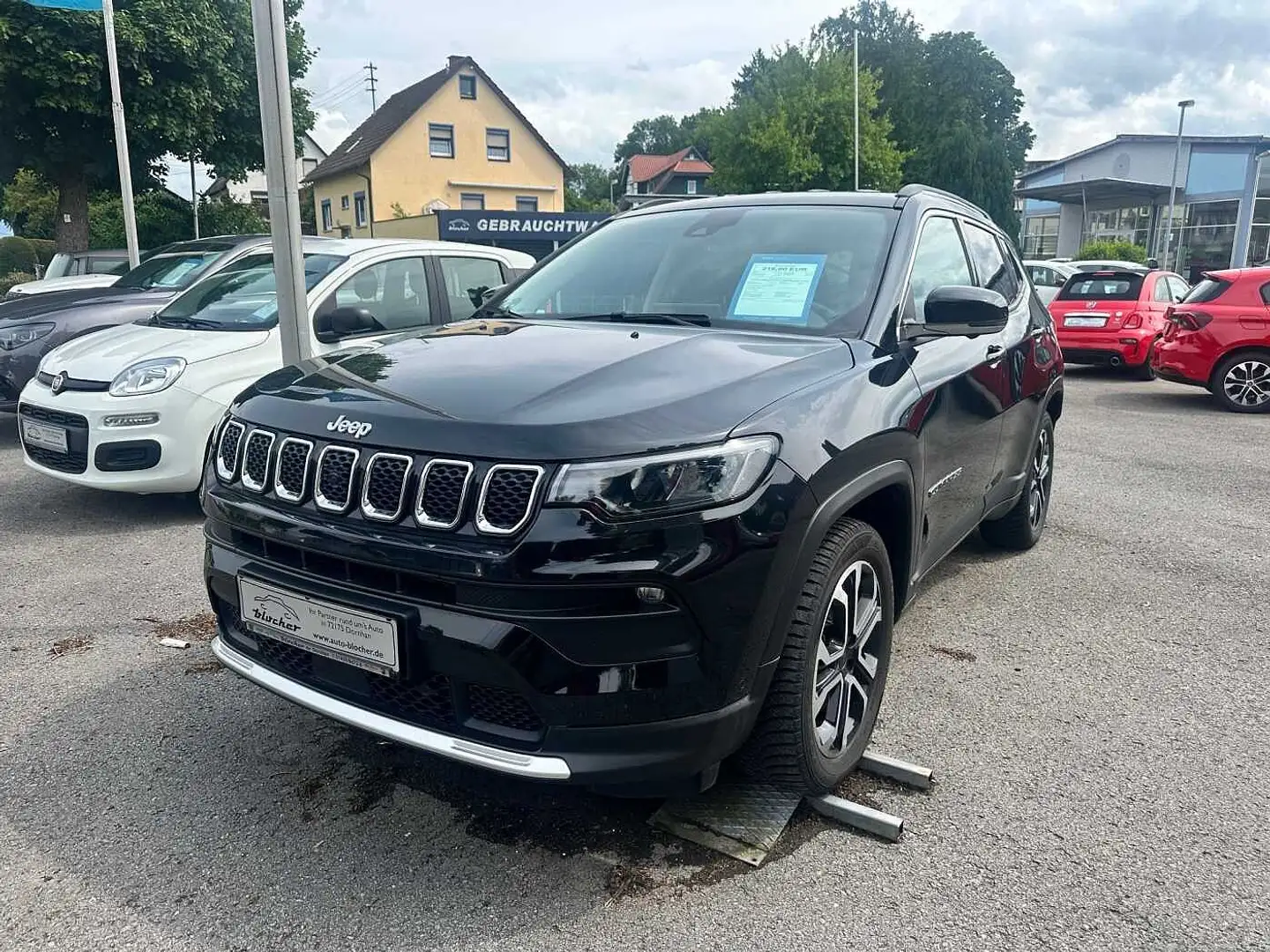 Jeep Compass 1.3 GSE T4 Automatik Limited Zwart - 1
