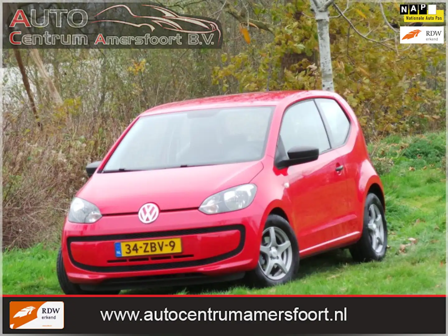 Volkswagen up! 1.0 take up! BlueMotion ( AIRCO + INRUIL MOGELIJK Rot - 1