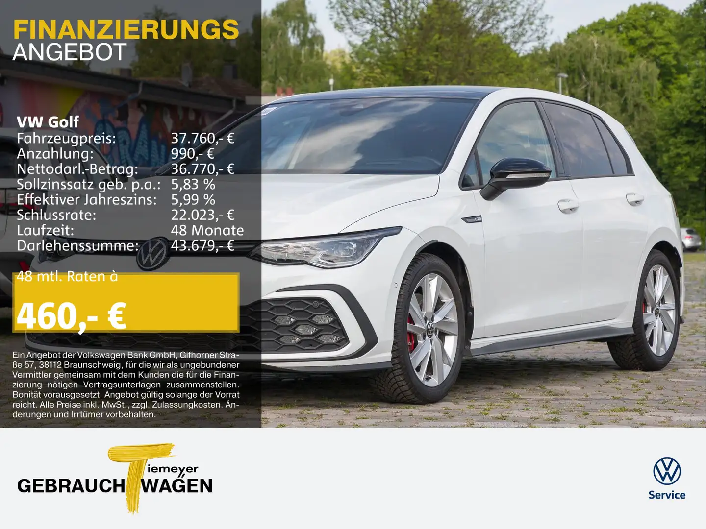 Volkswagen Golf GTD DSG NAVI HuD ST.HEIZ PANO Weiß - 1
