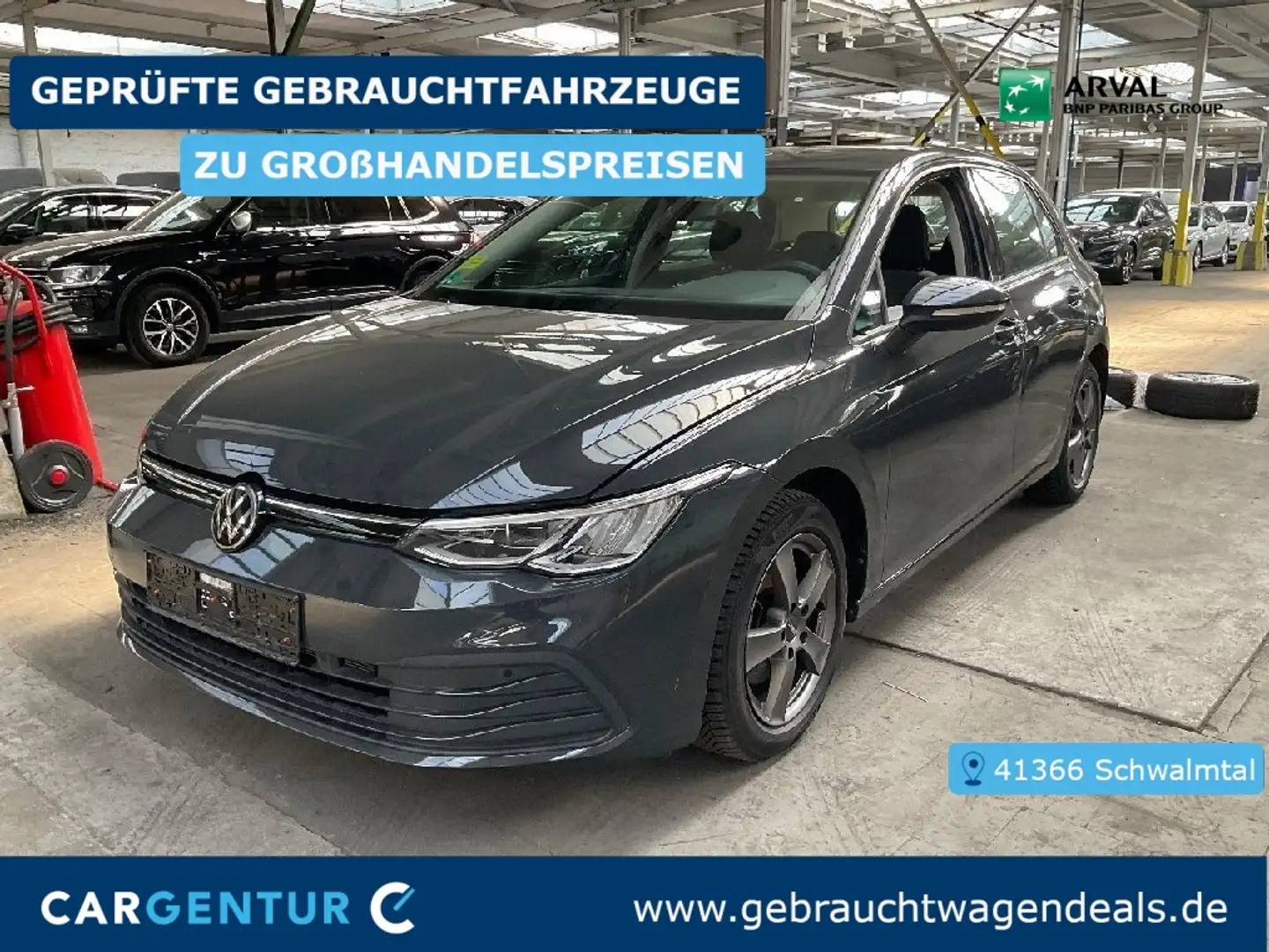 Volkswagen Golf VIII 1.5 eTSI Life ACC LED Lane Navi AUT Grau - 1