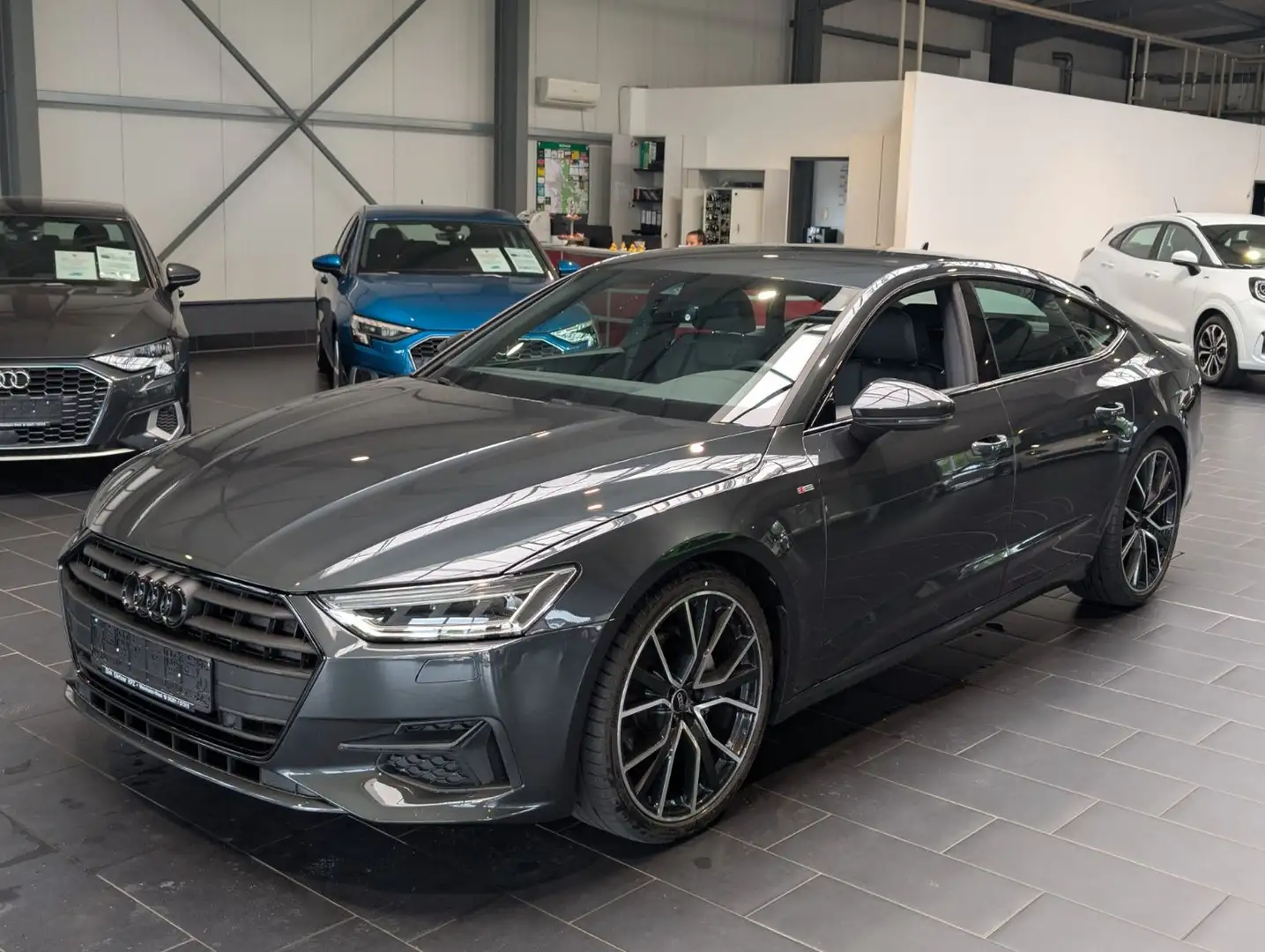 Audi A7 40 TDI quattro S tronic S-Line AHK Standhzg Gris - 1