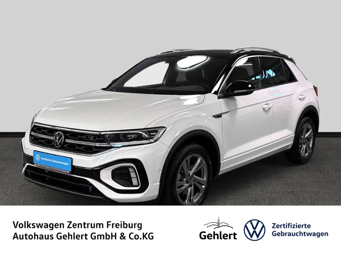 Volkswagen T-Roc R-Line 1.5 TSI DSG AHK Navi LED ACC Rückfahrkamera Weiß - 1