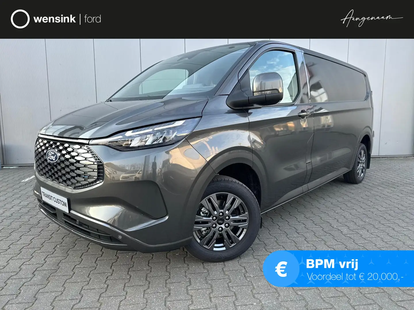 Ford Transit Custom E-Transit 320 L2H1 Limited 65 kWh | 2300 KG. AHW | Gris - 1