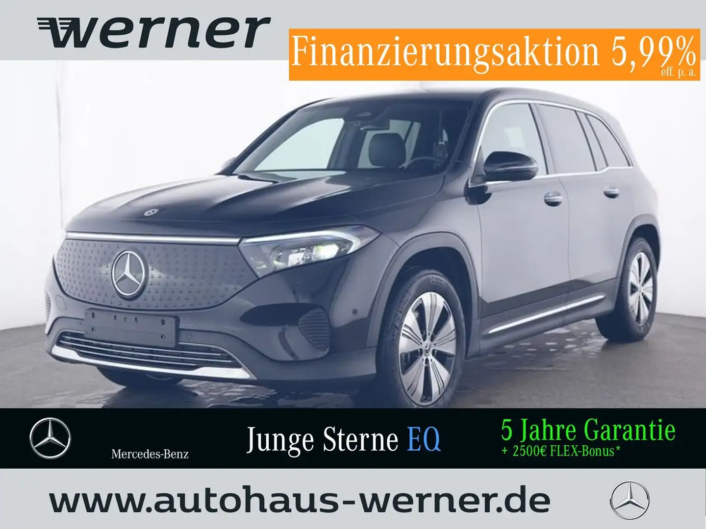Mercedes-Benz EQB 300 4M PROG-ADV+ AHK SOUND KEYGO WDGS WINTER Schwarz - 1