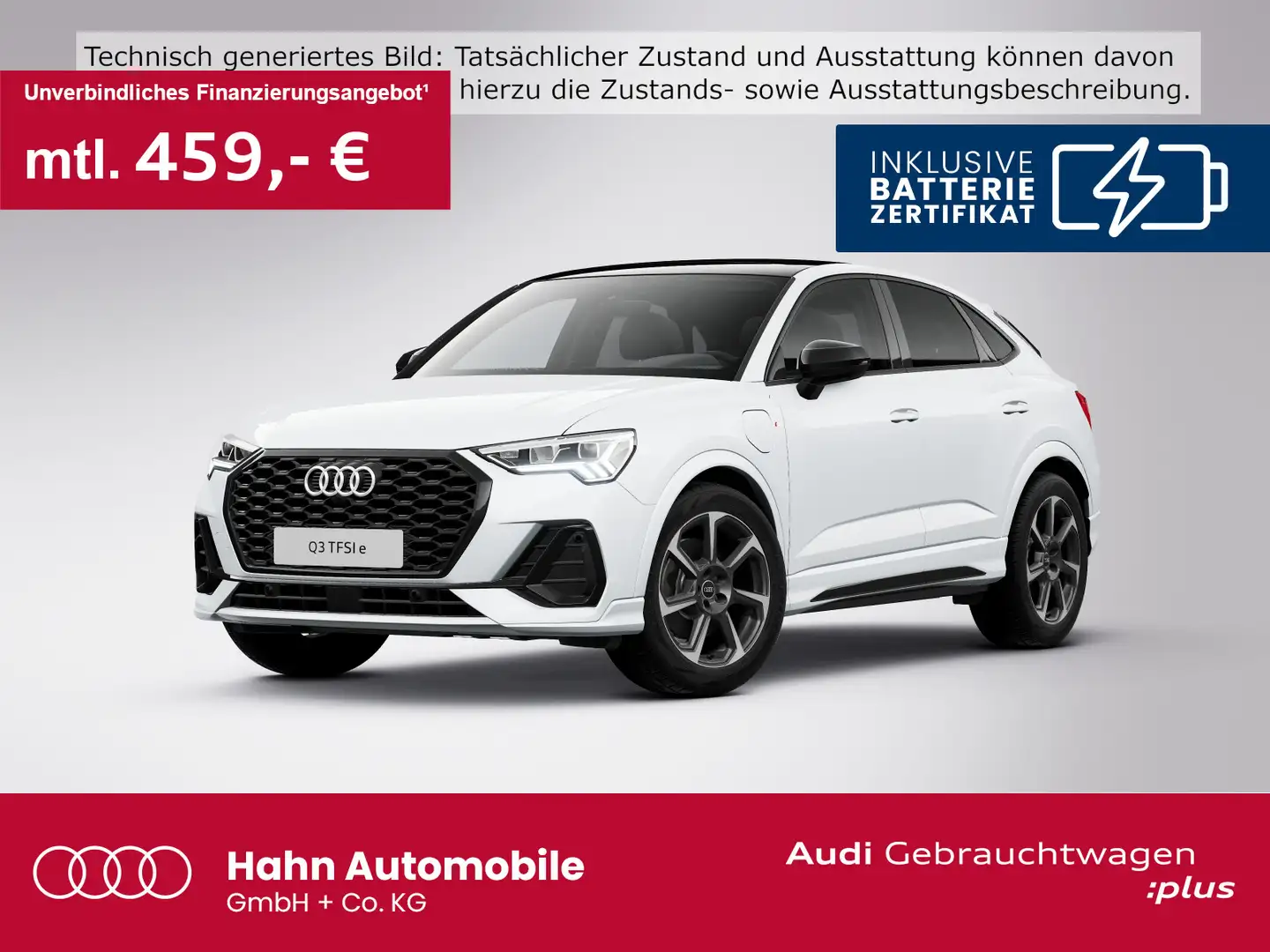 Audi Q3 45 TFSIe S line Virtual LED Carplay Weiß - 1
