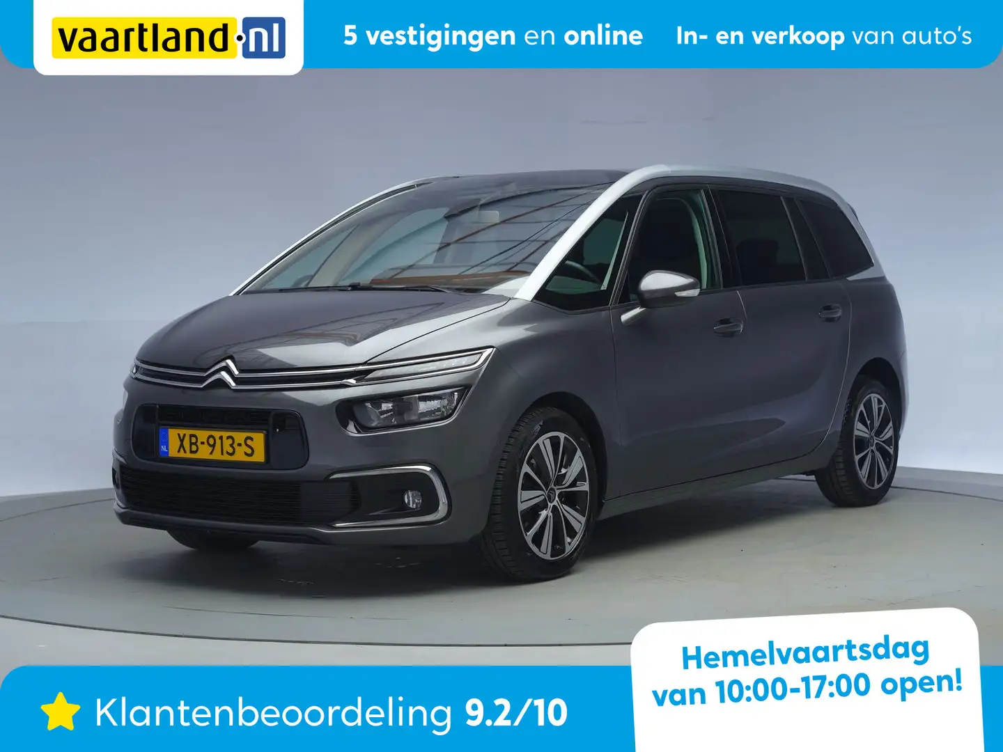 Citroen C4 Picasso SpaceTourer PureTech [ Navi Lm velgen Clima Cruise Gris - 1