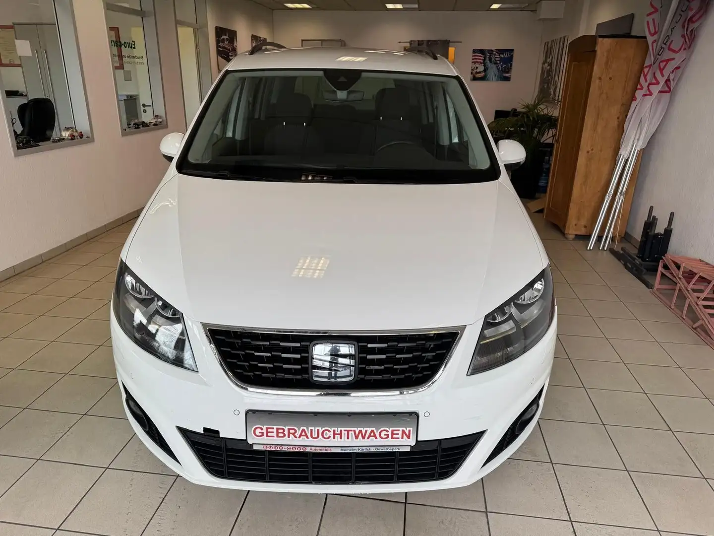 SEAT Alhambra Style / 1.Hand/ Scheckheft/ Navi /Klima Weiß - 2