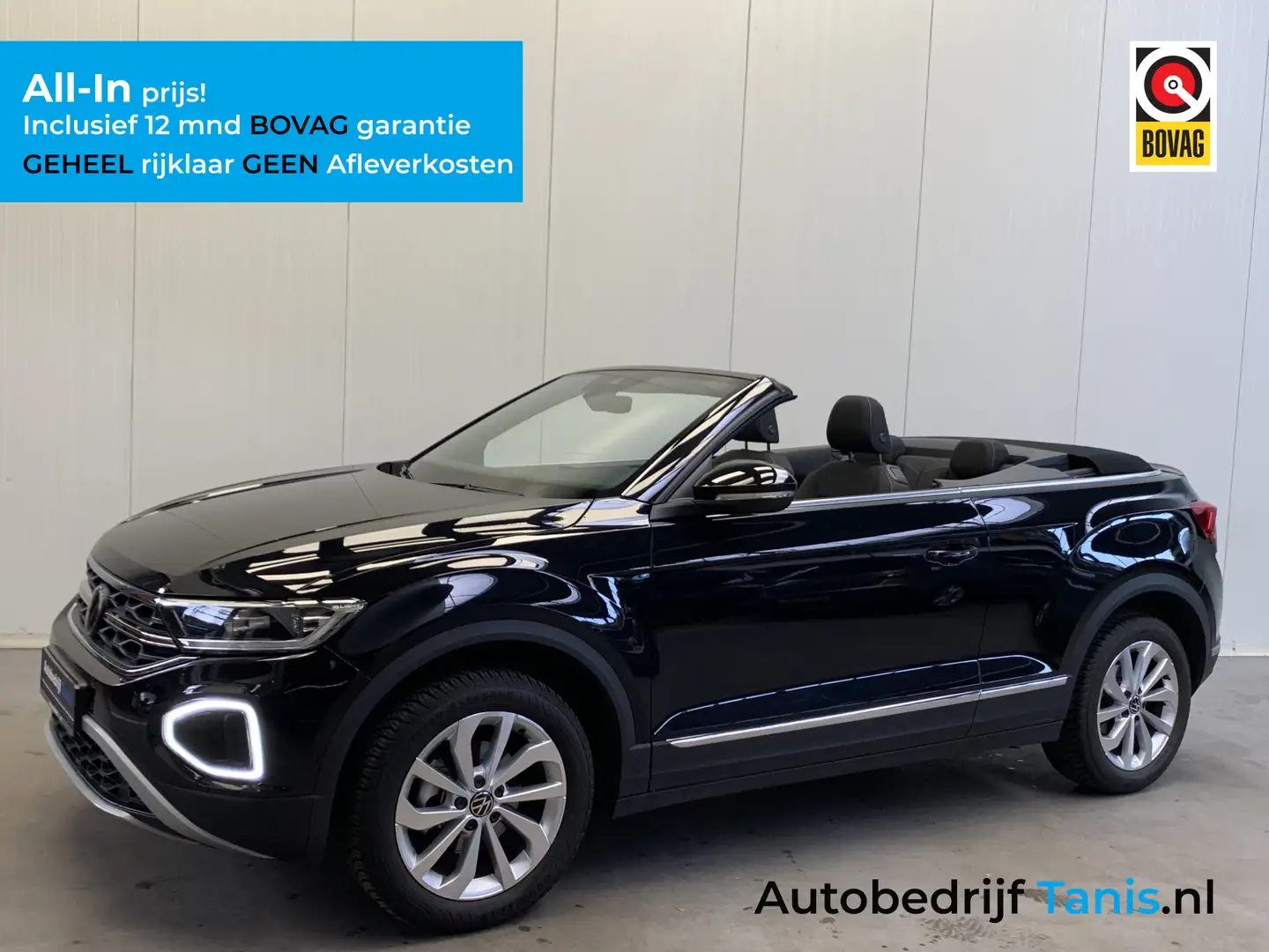 Volkswagen T-Roc Cabrio 1.0 TSI Style DIGITAL COCKPIT-NAVI-ECC-CAME Noir - 1
