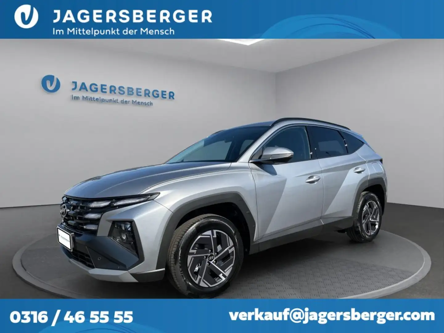 Hyundai TUCSON 1,6 T-GDI HEV 2WD Jubilé Aut. Silber - 1