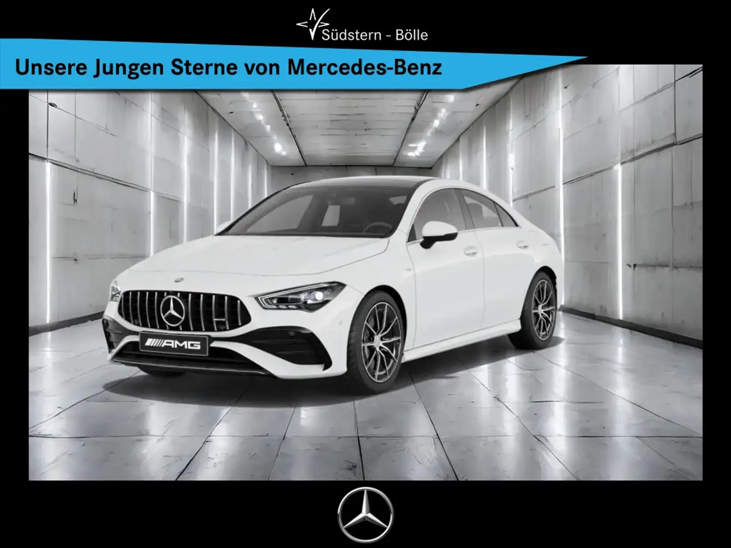 Mercedes-Benz CLA 35 AMG 4M Cpé ADV.PLUS+PANO+KEYL.GO+MULTIB.+ Blanc - 1