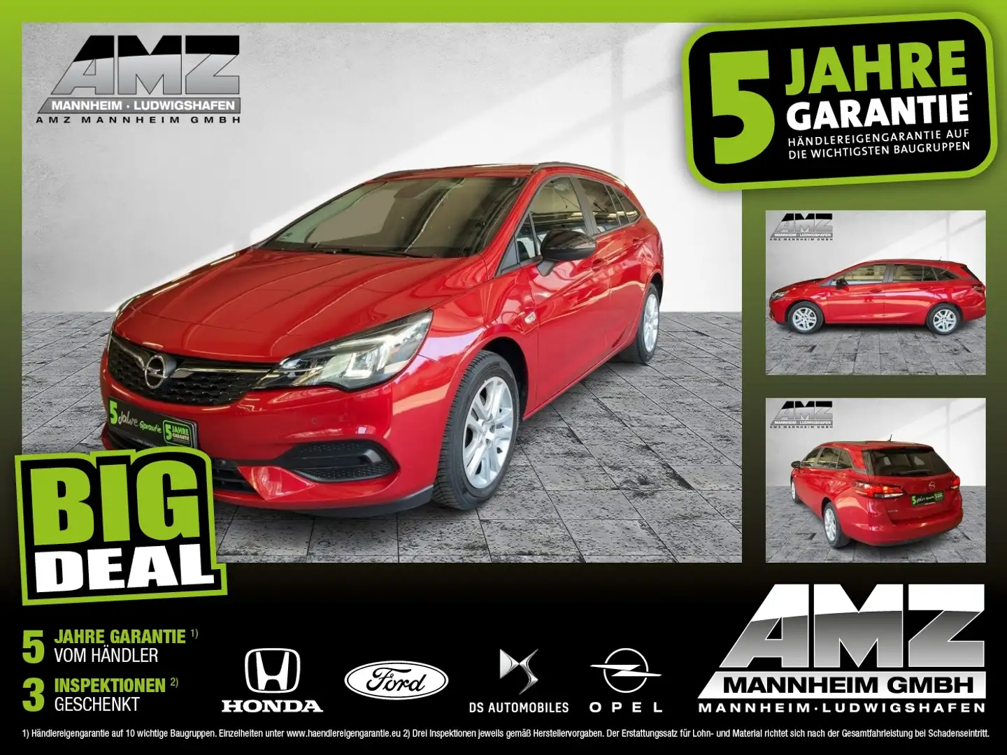 Opel Astra K Sports Tourer 1.2 Turbo  Edition LED+SHZ Rot - 1