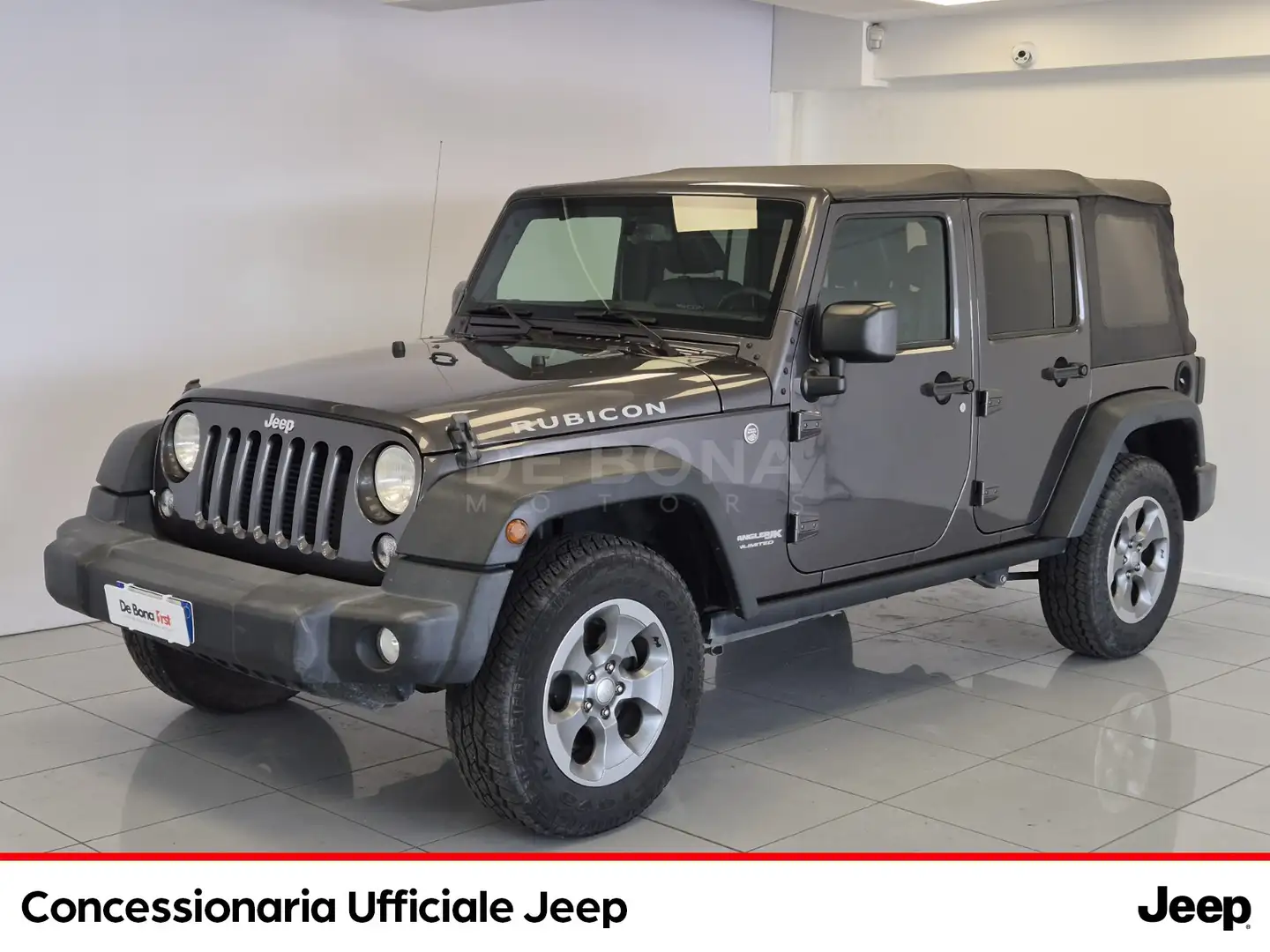 Jeep Wrangler unlimited 2.8 crd rubicon auto e6 Grigio - 1