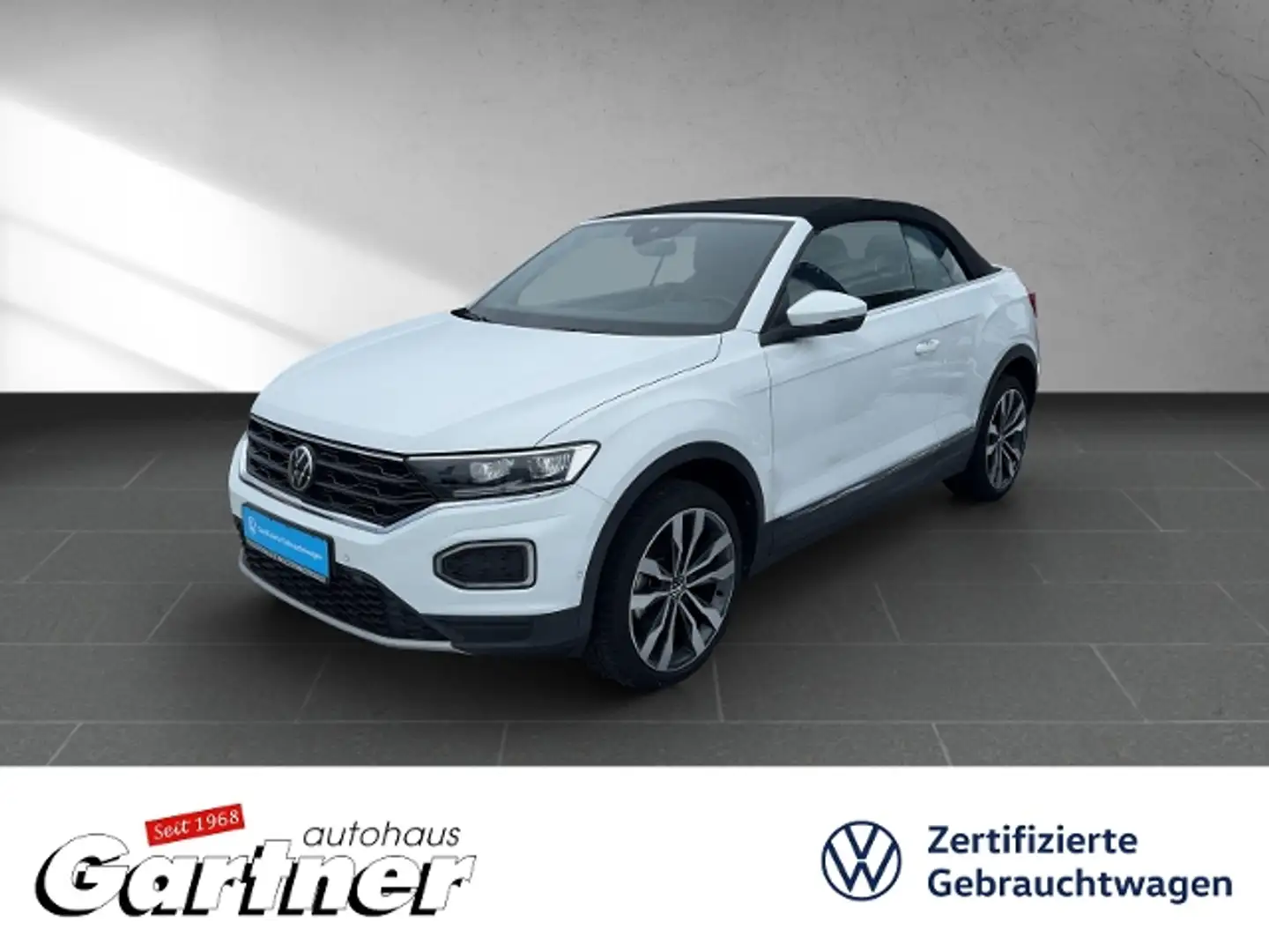 Volkswagen T-Roc Cabriolet STYLE 1.5 TSI DSG LEDER STANDHZG. AHK N Weiß - 1