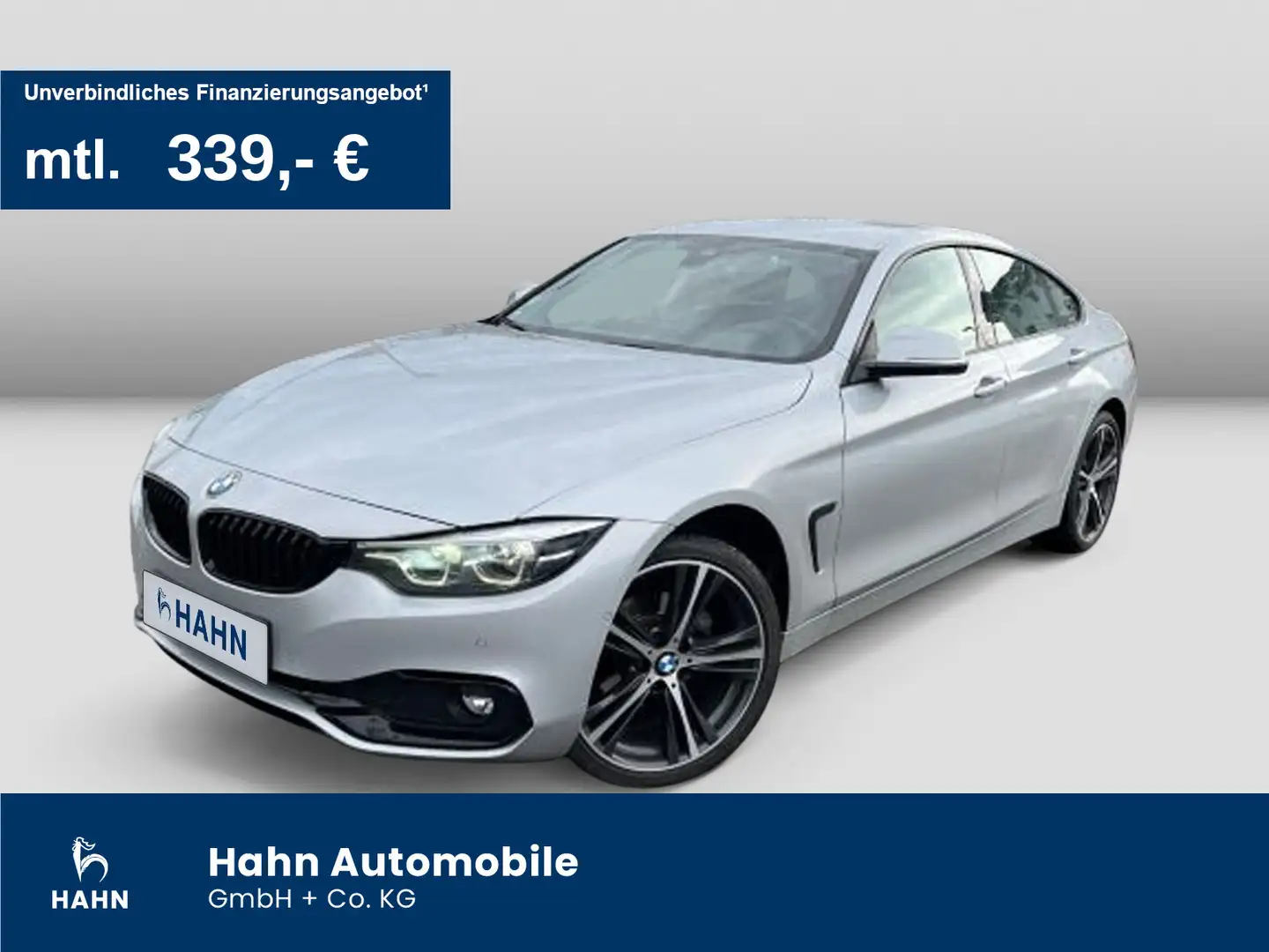 BMW xDrive Gran Coupé Sport Line NAV LED CAM Silber - 1
