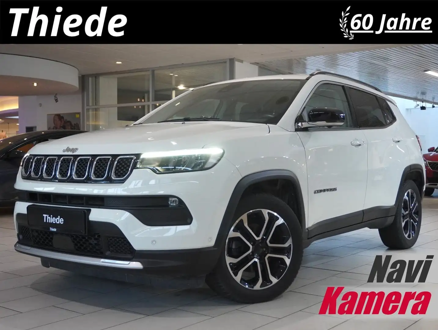 Jeep Compass 1.3T GSE LIMITED NAVI/LED/360°/VIRT./DAB Weiß - 1