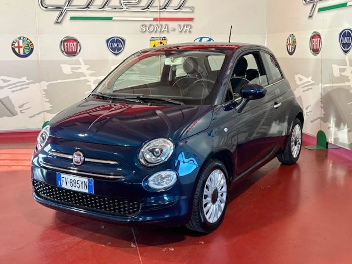 Fiat 500 500 1.2 EasyPower Lounge Bleu - 1