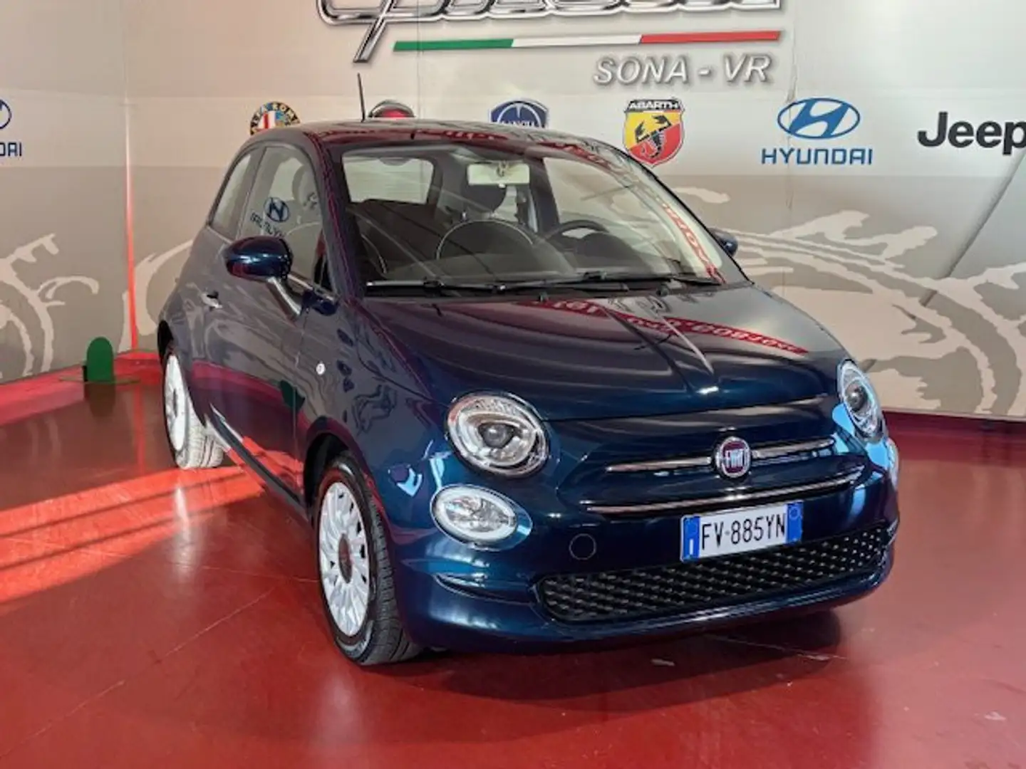 Fiat 500 500 1.2 EasyPower Lounge Bleu - 2