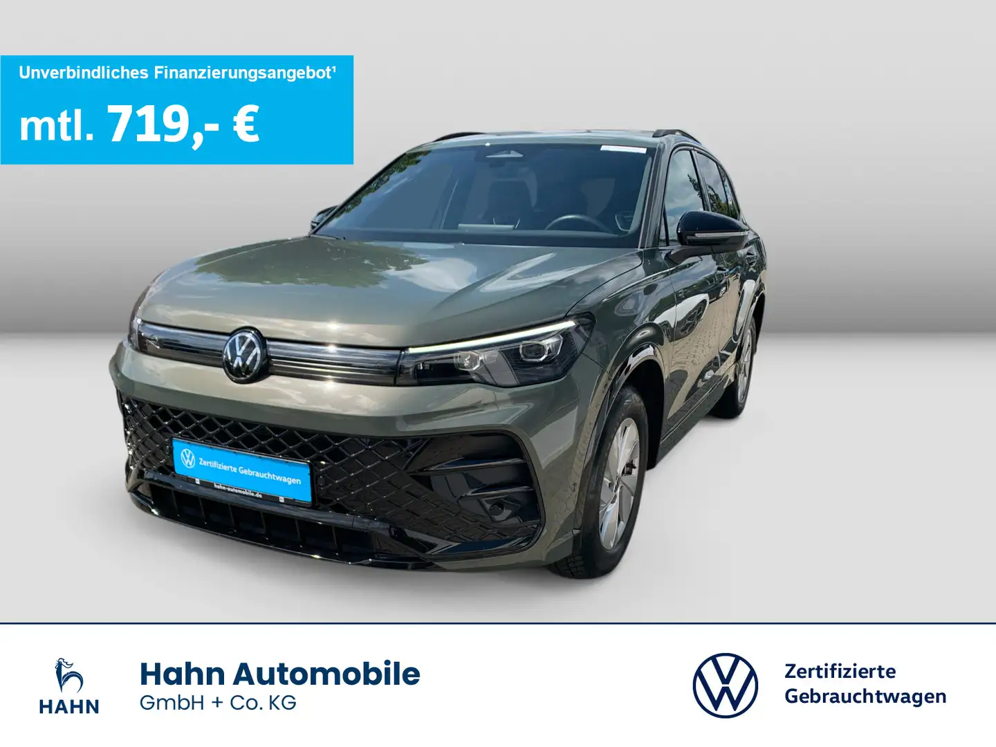 Volkswagen Tiguan 2.0TDI DSG 4Mo R-Line LED AHK Harman Navi Grün - 1