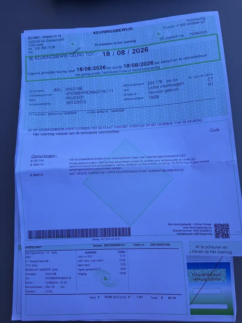 Peugeot Partner Partner 1.6 HDi Pack CD Airco Rouge - 1