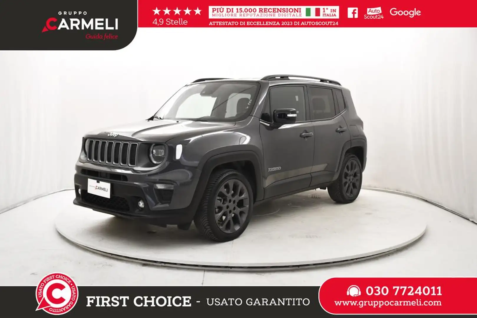 Jeep Renegade 1.3 t4 phev Business Plus 4xe at6 Schwarz - 1