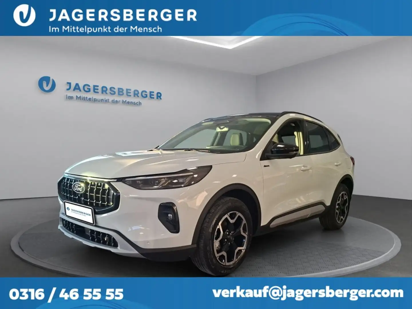 Ford Kuga 2,5 Duratec FHEV Active X Aut. Weiß - 1