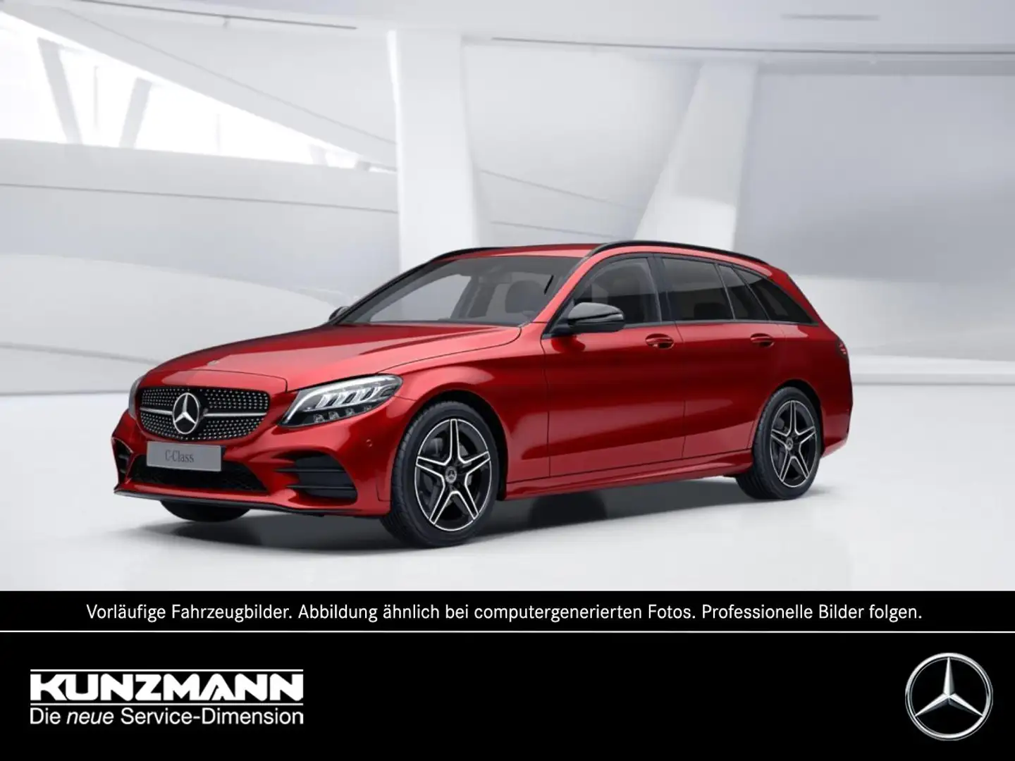 Mercedes-Benz C 200 d T AMG Night AHK EasyPack ParkPaket crvena - 1