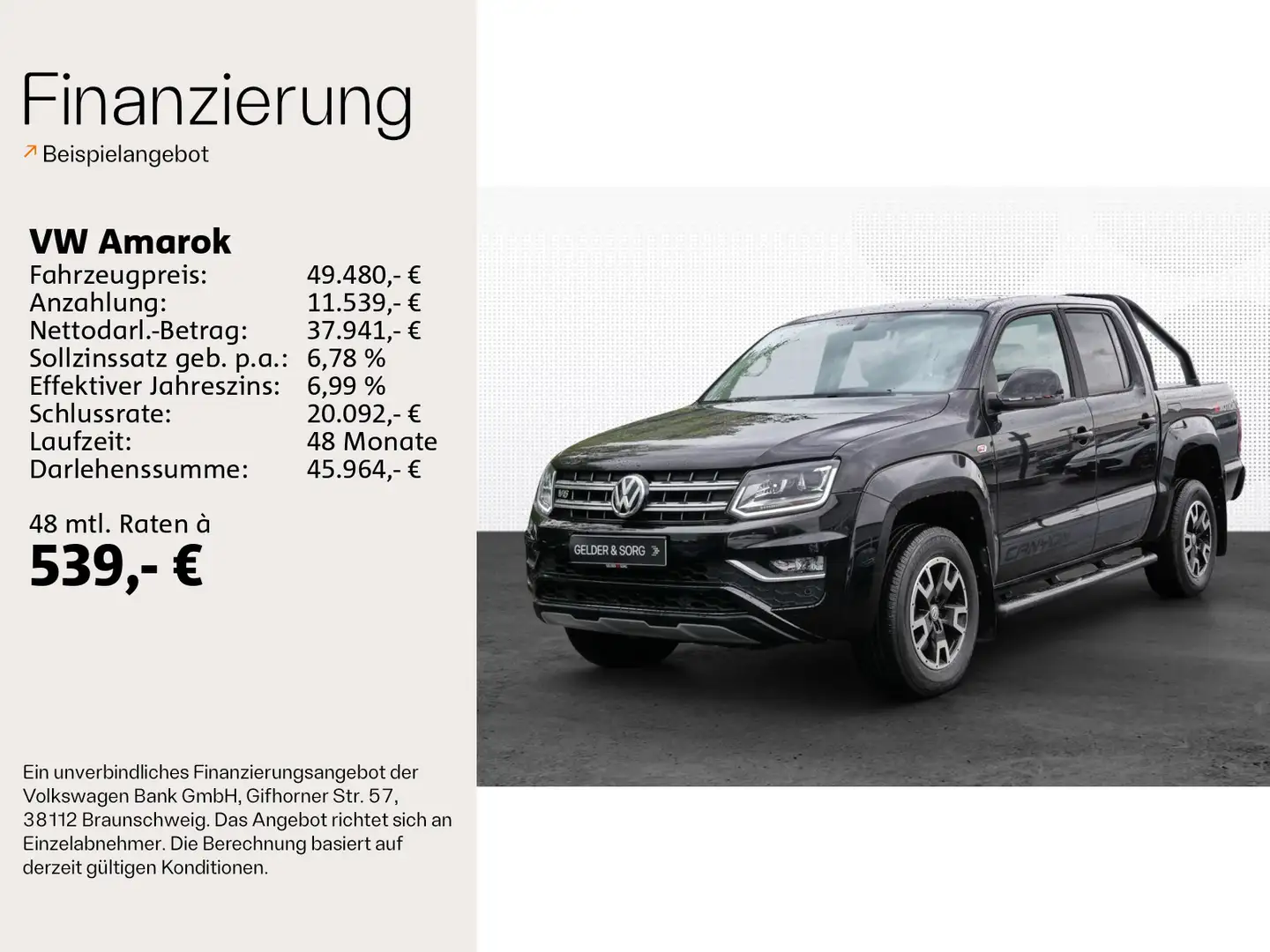 Volkswagen Amarok DC V6 Canyon StylePaket|AHK|Xen|Sthzg|MDS Negro - 2