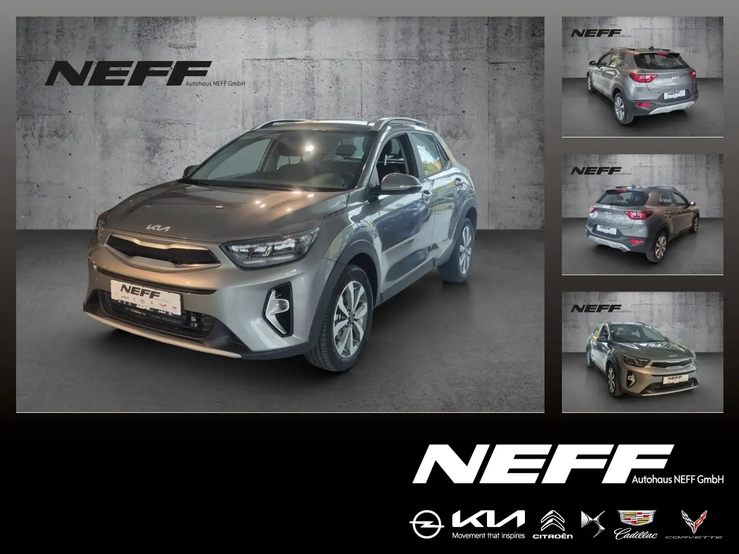 Kia Stonic 1.0 T-GDI Vision LED+Navi+SHZ+Kam.+KlimaA Gris - 1